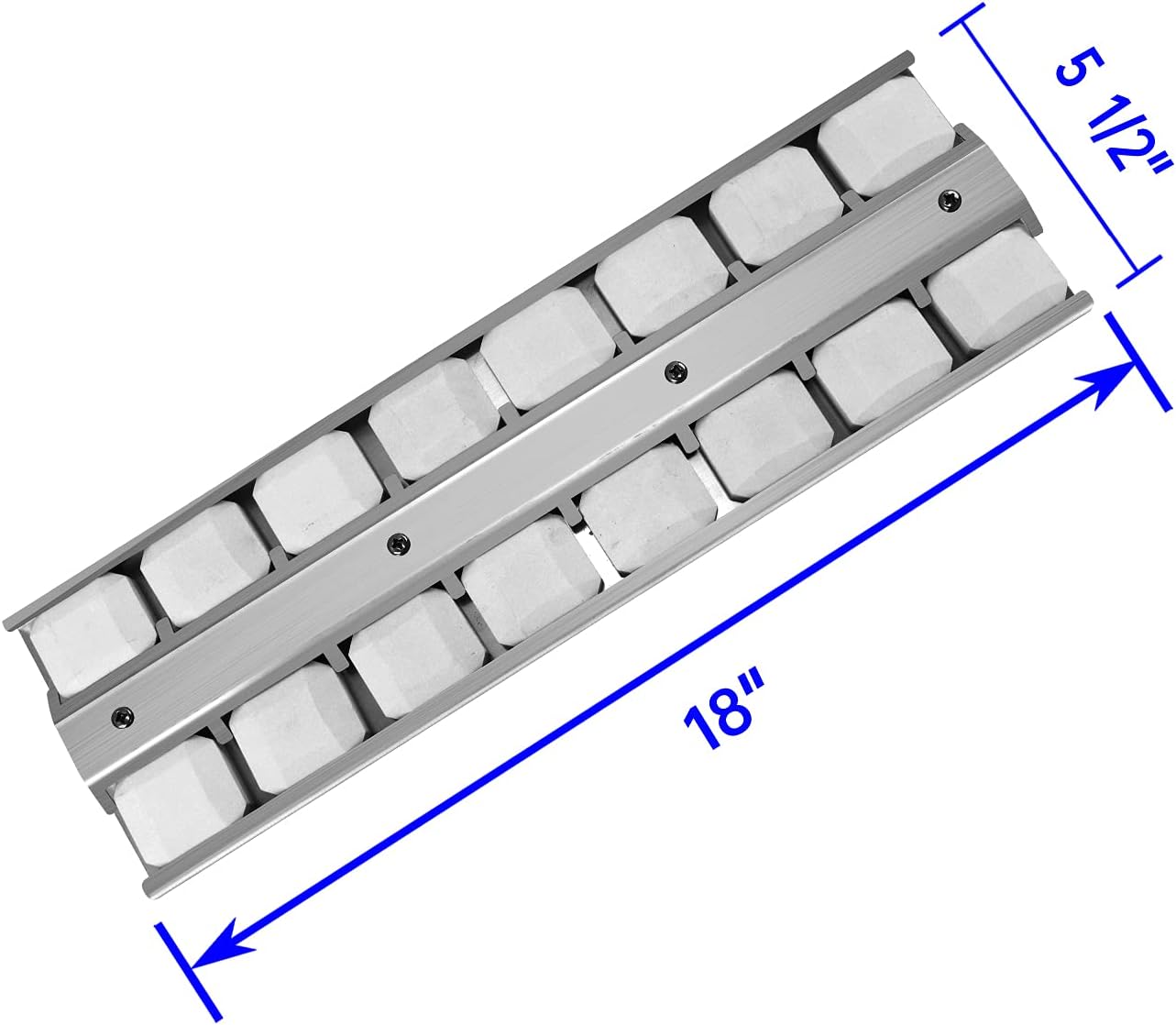 Folocy 18" X 5-1/2" BBQ Grill Briquette Tray Heat Plates Shield, Replace Viking OEM 032370-000, BBQ Gas Grill Replacement Parts for VGBQ54224