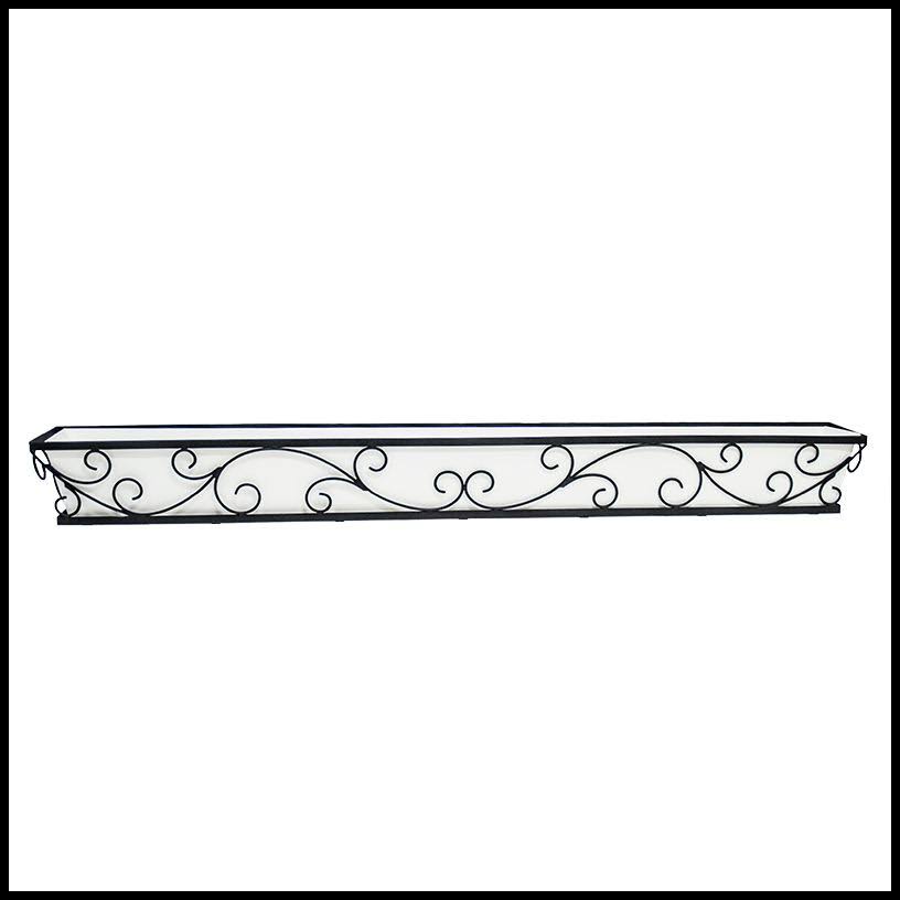 72in. Regalia Decora Window Box with Oil Rubbed Galvanized Liner