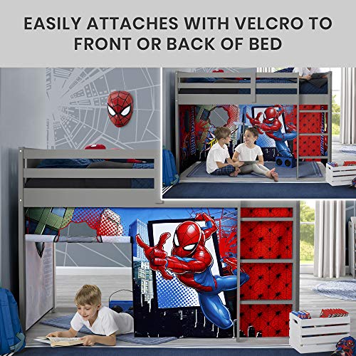 Delta Children Twin Loft Bed with Guardrail and Ladder (Coordinates with Loft Bed Tents Sold Separately), White
