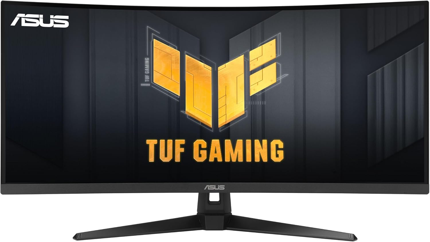 ASUS TUF Gaming 34” Ultra-Wide Curved Monitor (VG34VQ3B) – 21:9 QHD (3440x1440), 180Hz, 1ms, Extreme Low Motion Blur Sync, FreeSync Premium, Speaker
