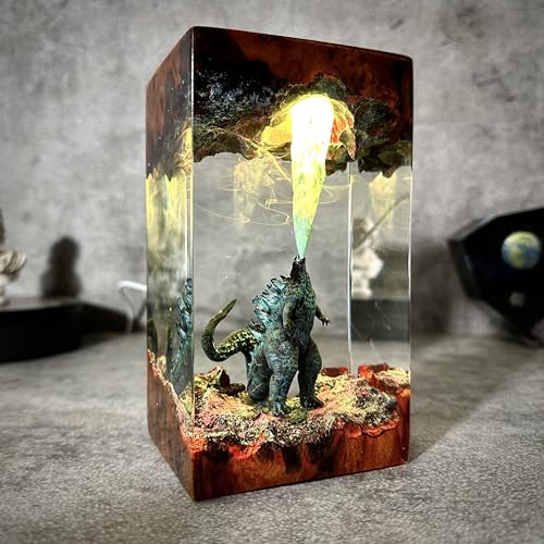 Resin wood Lamp, Epoxy resin lamp, Custom FAMOUS ANIME, MONSTER Resin Lamp,Resin Wood Art Lamp,Personalized Gift for Home Decor,Valentine Gifts