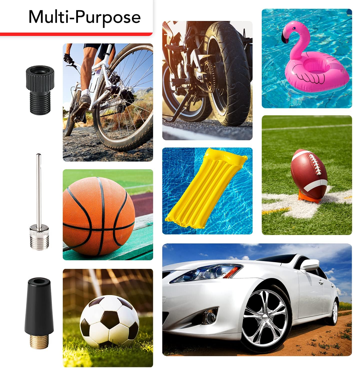 Helteko Air Compressor Tire Inflator AC/DC, Electric Digital Tire Pump for Car 12V and Home 110V, Portable Air Pump with Auto Shut-Off