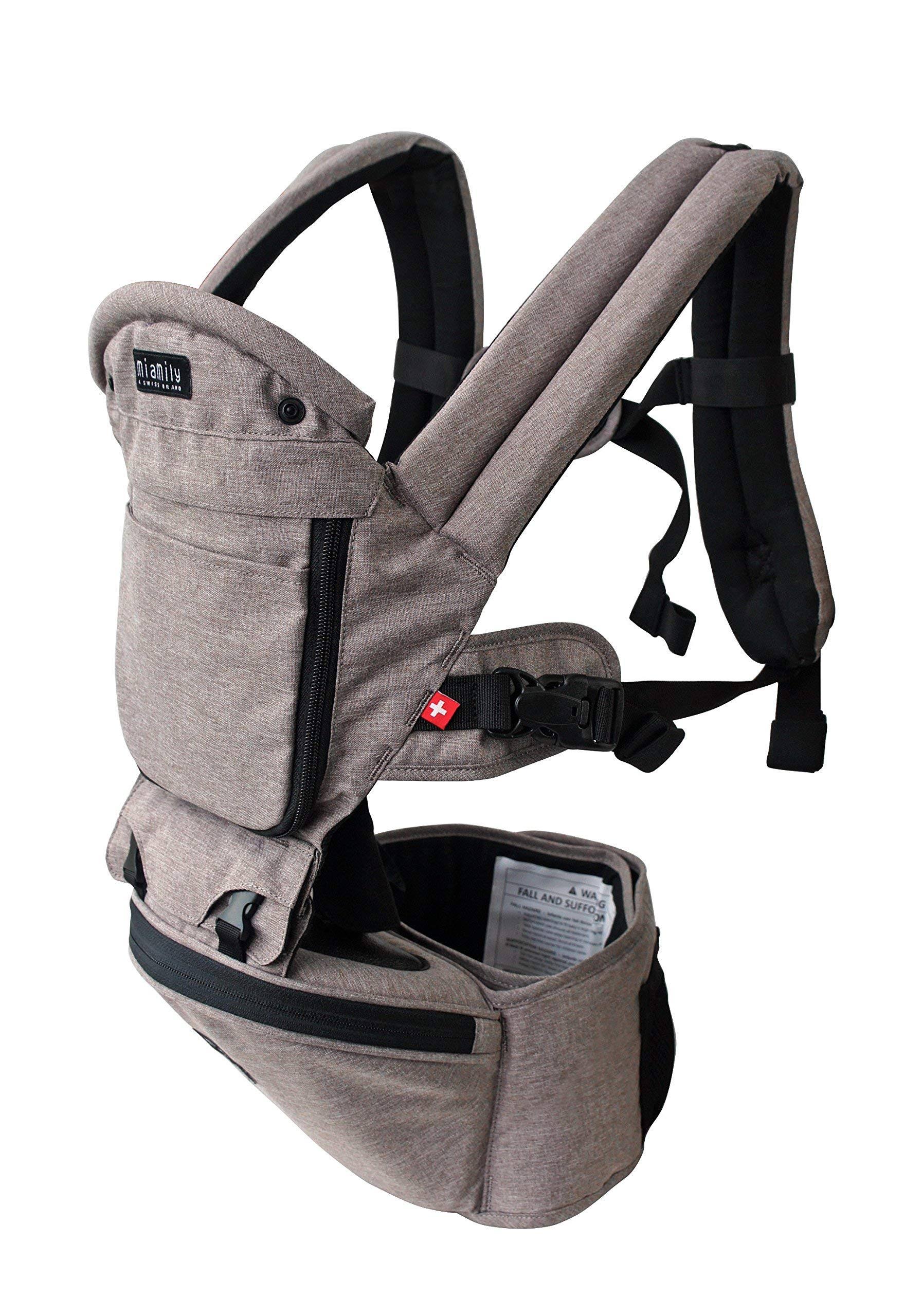 Miamily Hipster Plus 3D Baby Carrier - Stone Grey