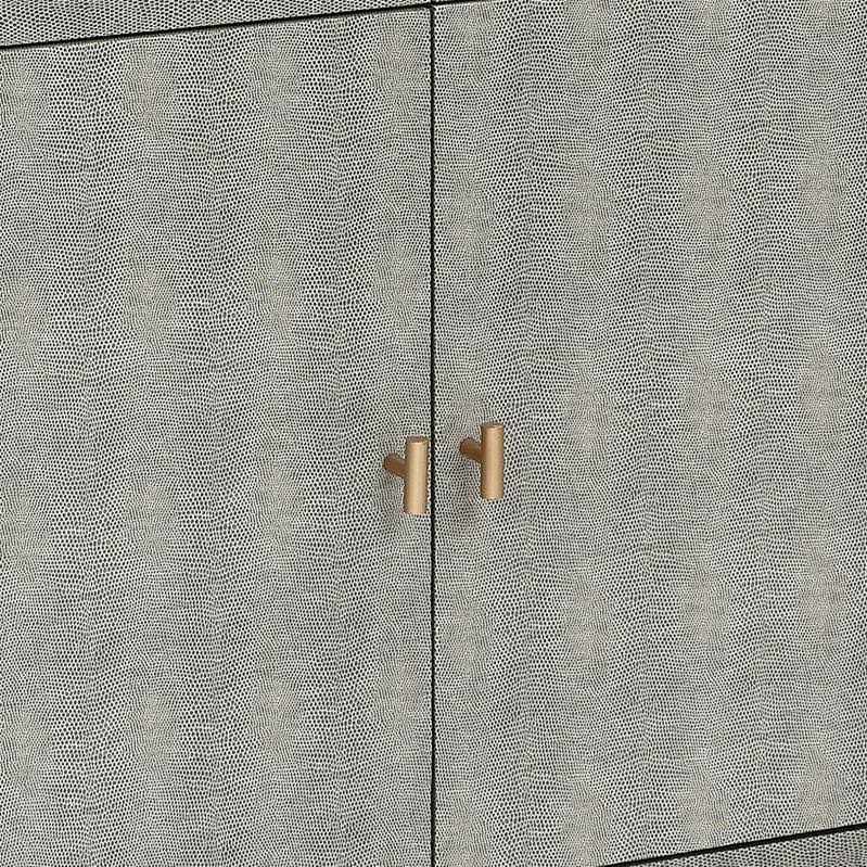 Elk Home 3169-102 Sands Point 2-Door 2-Drawer Cabinet in Grey and Gold