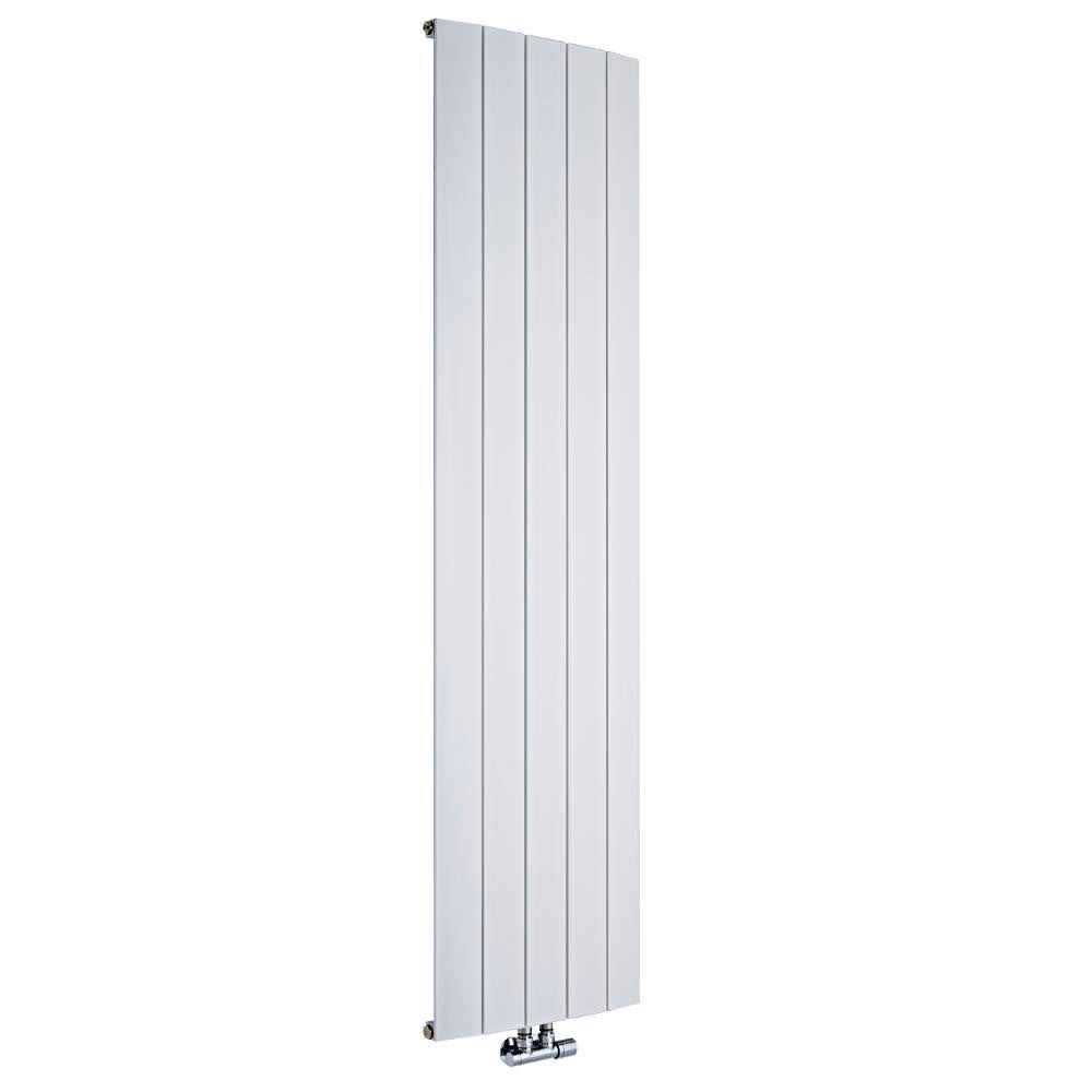 Hudson Reed Aurora - Hot Water Radiator - 71x22 x 19x22 - Vertical European Design - White