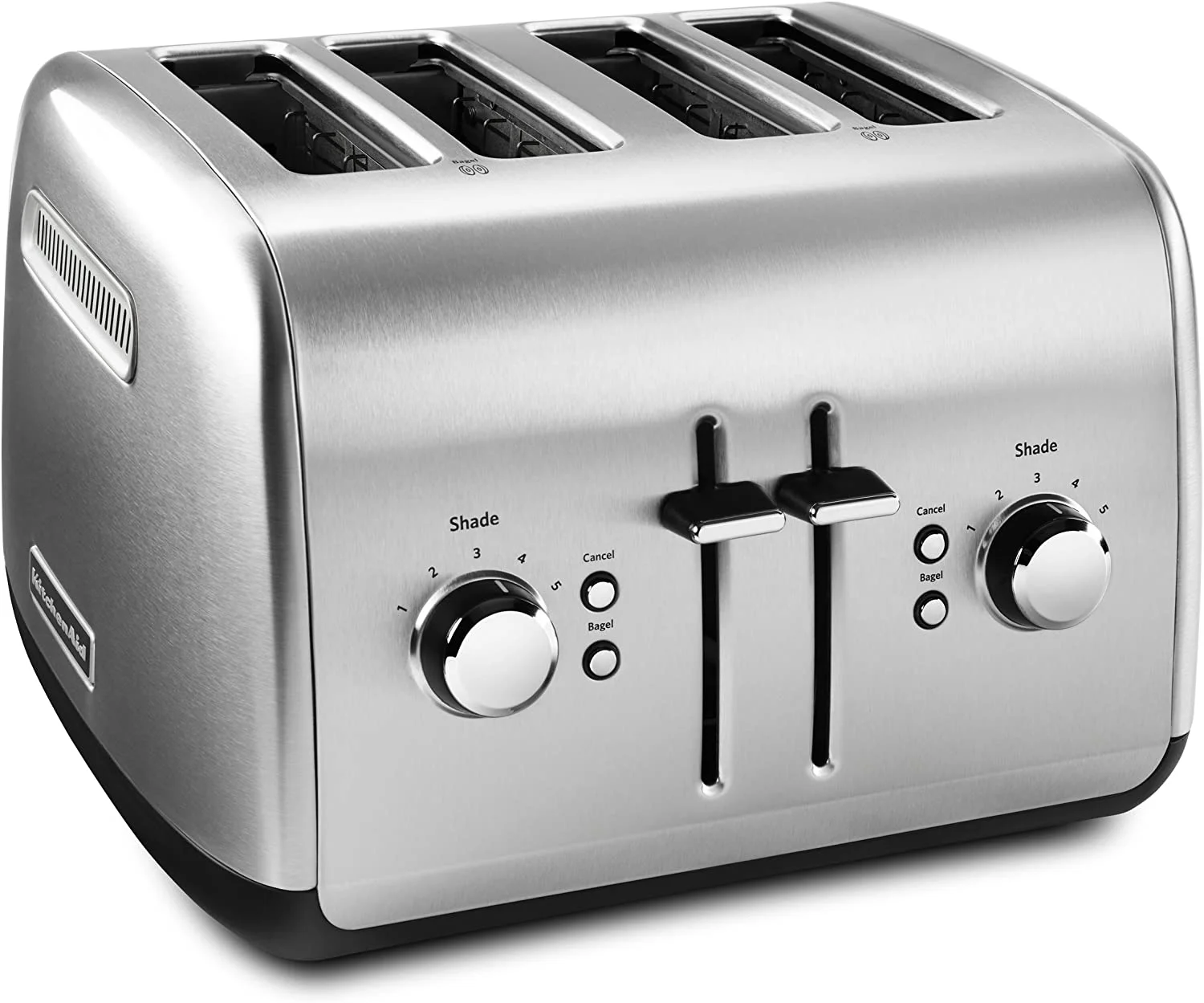 QCAI KEK1222SX Electric Kettle + KMT4115SX 4 Slice Toaster - Stainless Steel
