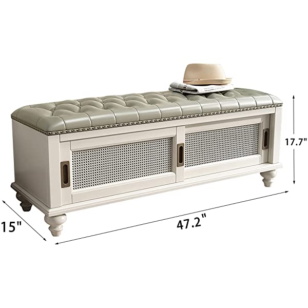 K KELBEL Shoe Rack & Shoe Bench & Shoe Cabinet & Boot Organizing Detachable Cushion with Hidden Storage Compartment
