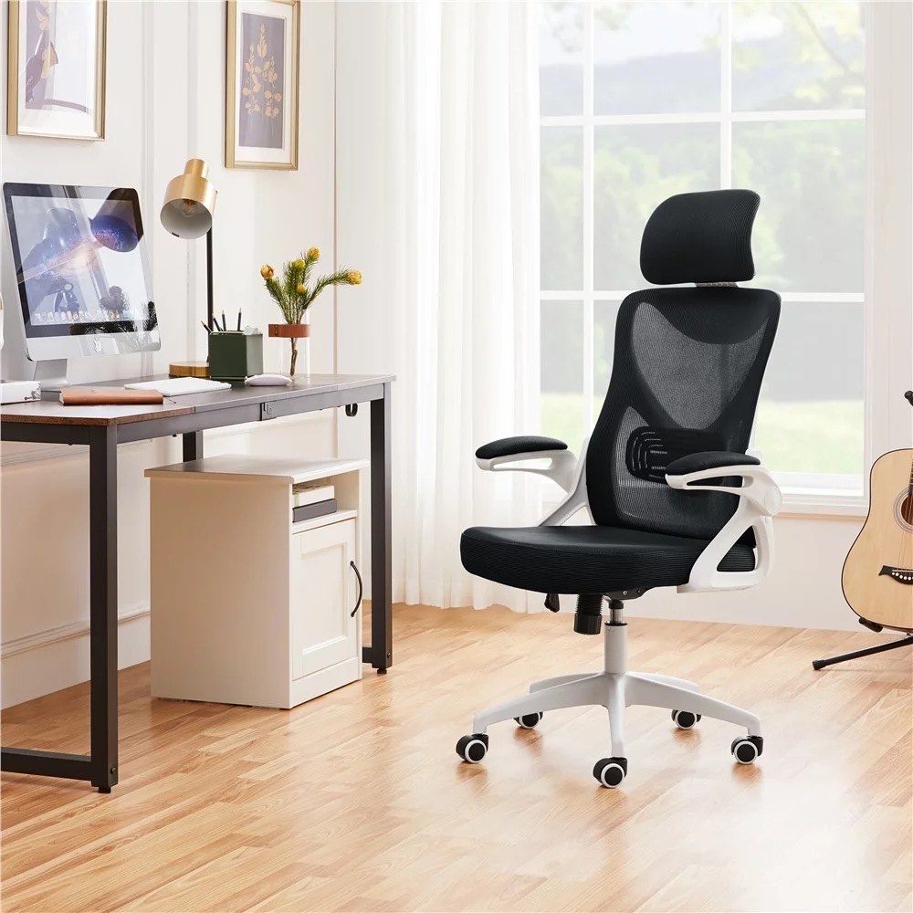Alden Design Ergonomic Mesh Office Chair with High Back, Black