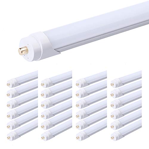 Single Pin T8 96" 8ft LED Tube 45W, 8' LED Fluorescent Tube Replacement,AC 85V 277V Input, 5000K Super Bright White