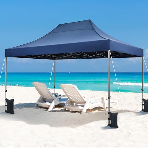Yaheetech Heavy Duty Pop Up Canopy Tent, 10x20 Commercial Instant Shelter Tent for Wedding, Parties, Adjustable Outdoor Canopy with Wheeled Carry Bag