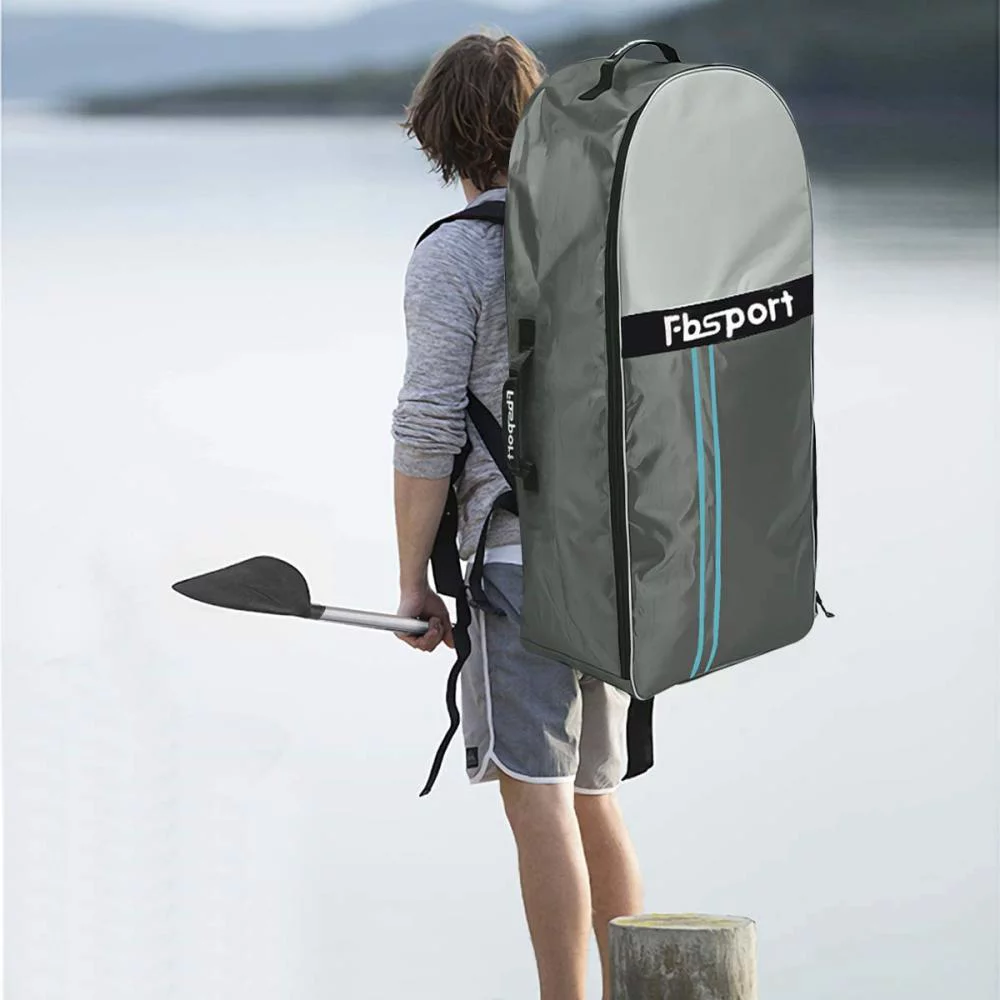 FBSPORT Inflatable Paddle Board, 11' Stand Up Paddleboard with Durable SUP Accessories & Carry Bag, Mint Green