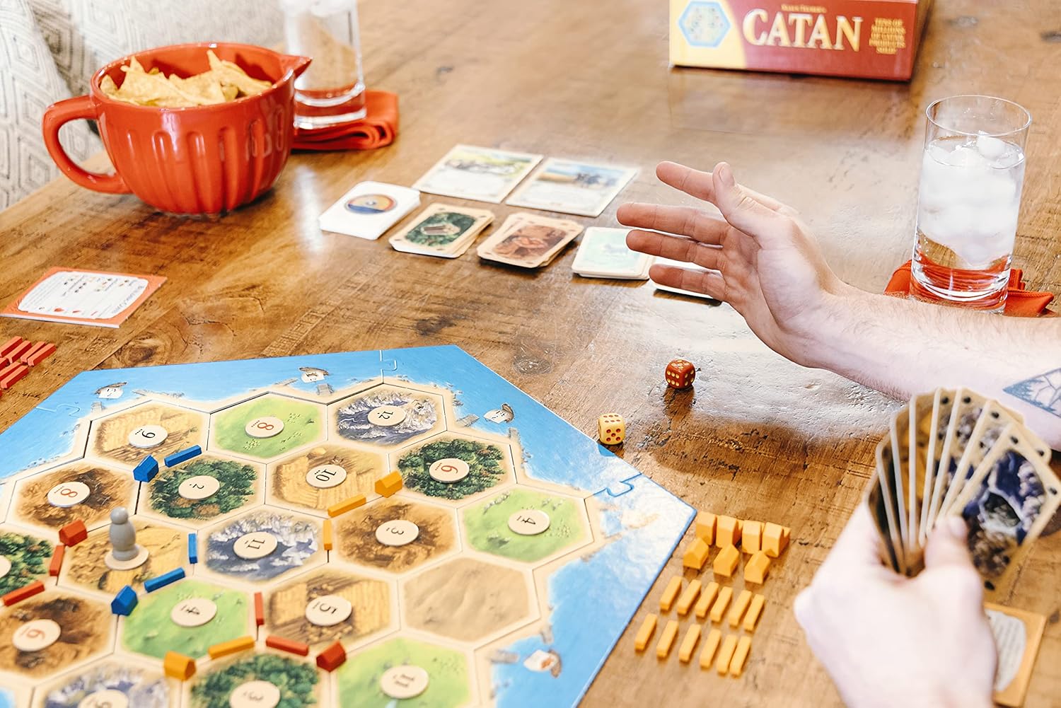 Catan Board Game (Base Game) | Family Board Game | Board Game for Adults and Family | Adventure Board Game | Ages 10+ | for 3 to 4 Players | Average