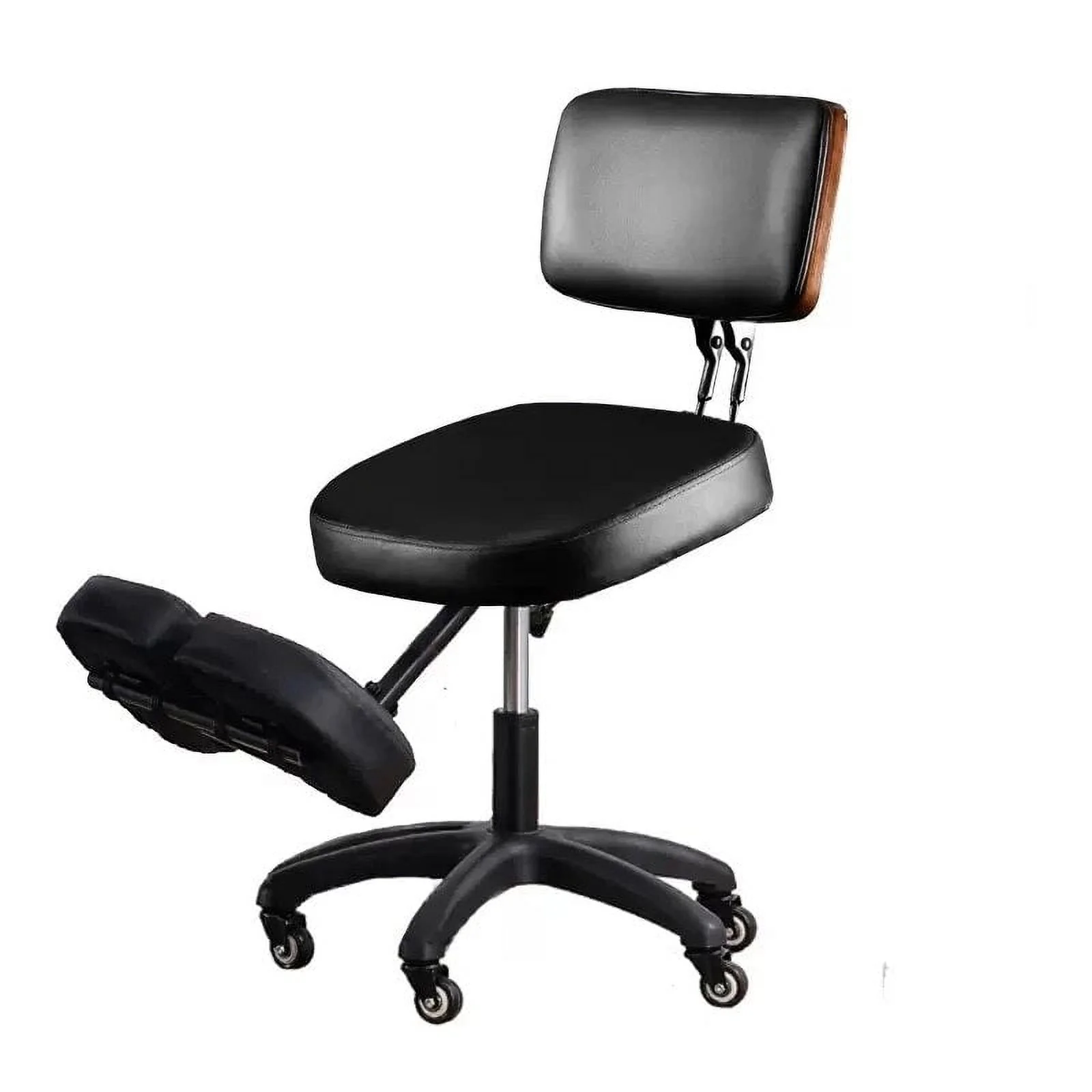 Kneeling Chair with Wheels and Back Support Ergonomic Computer Chair Adjustable Swivel Stool for Home and Office Improve Sitting