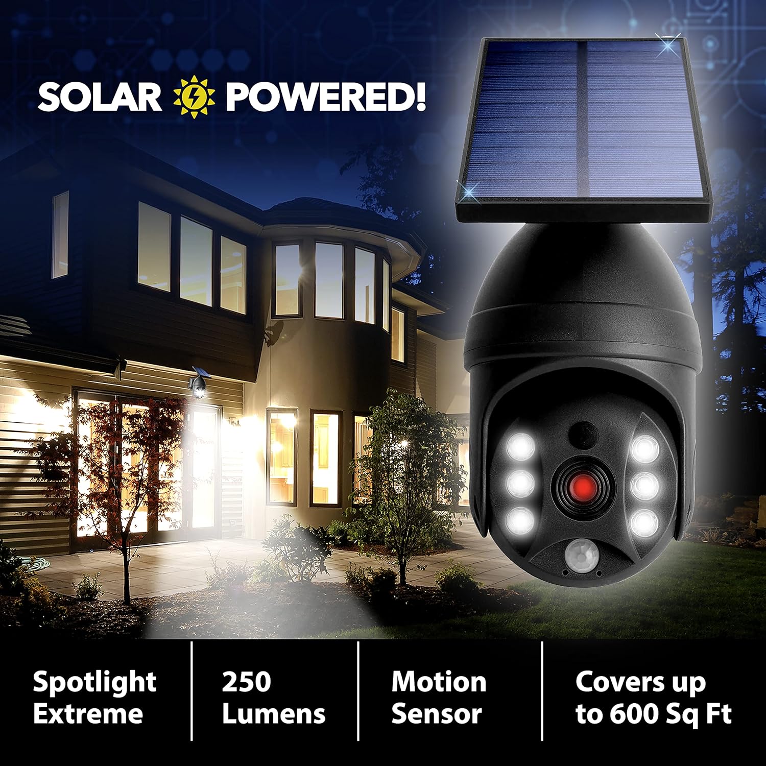 Bionic Spotlight Extreme by Bell+Howell Solar Lights Outdoor Super Bright with Motion Sensor Garage Light Waterproof Landscape Spot Lights for Patio