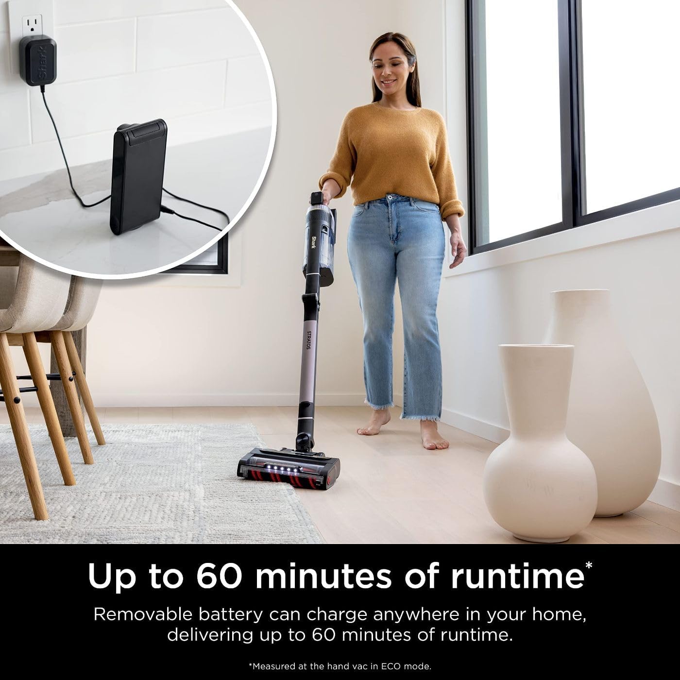 Shark IZ862H Stratos Cordless Vacuum with Clean Sense IQ and Odor Neutralizer, DuoClean PowerFins HairPro