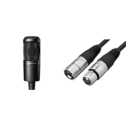Audio-Technica AT2020 Cardioid Condenser Studio XLR Microphone, Black