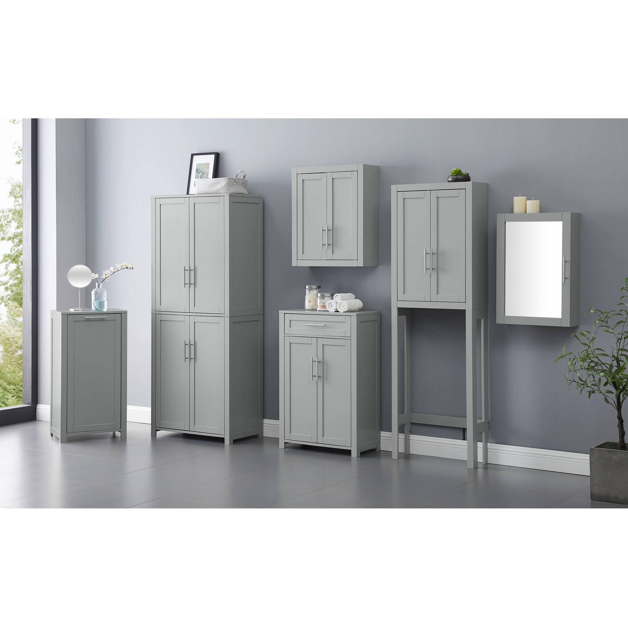 Savannah Wall Cabinet Gray - Crosley