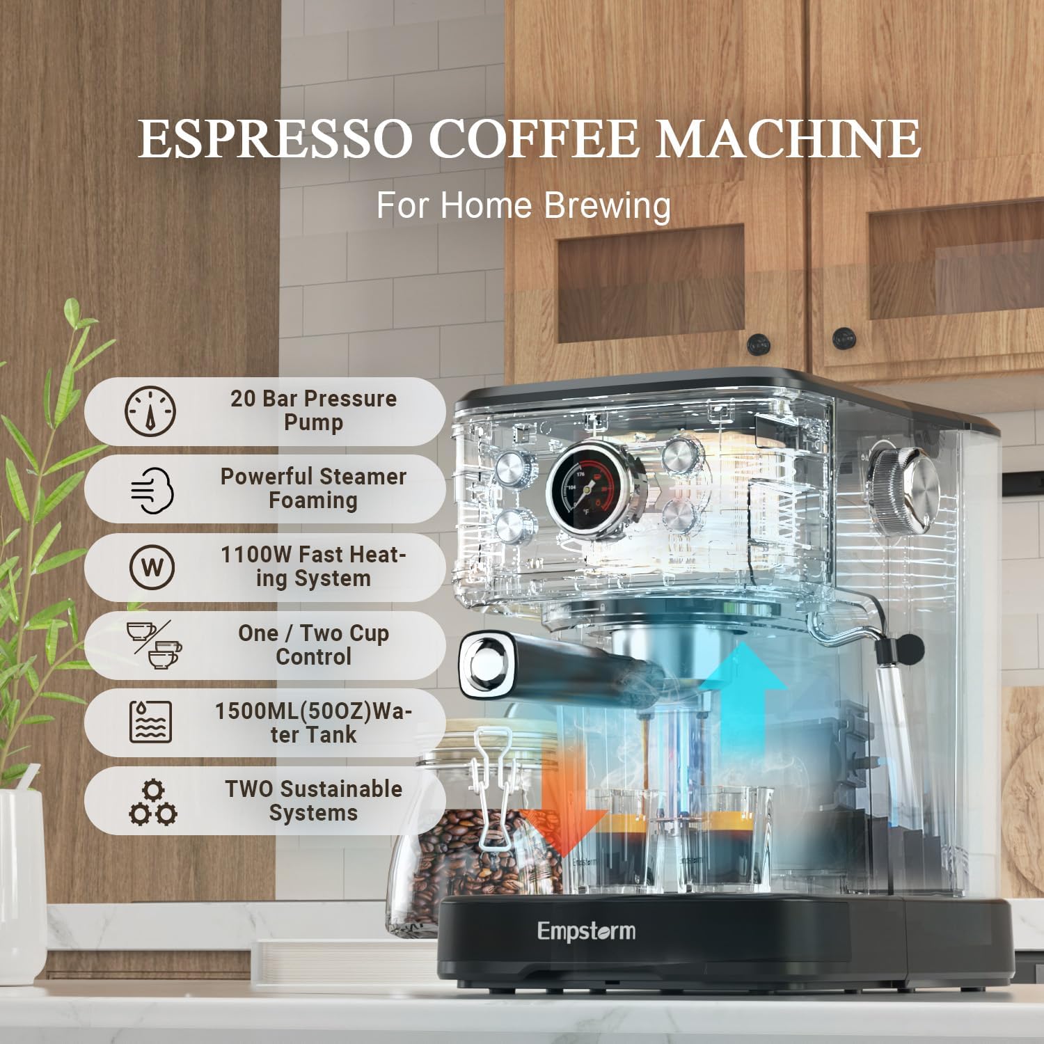 Espresso Machine Latte Coffee Makers 20 Bar