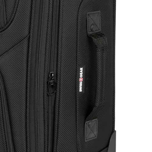 SwissGear Sion Softside Expandable Roller Luggage, Teal, 3 Piece Set (21/25/29)