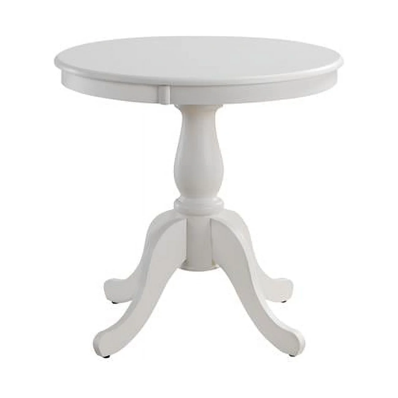 Carolina Classics Fairview 30" Round Pedestal Dining Table in White