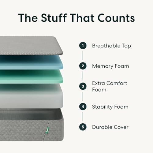Siena 10” Queen Gel Memory Foam Mattress - Medium Firm - 180 Night Trial - Premium Pressure-Relieving Layers - 10 Year Warranty - Mattress in a Box