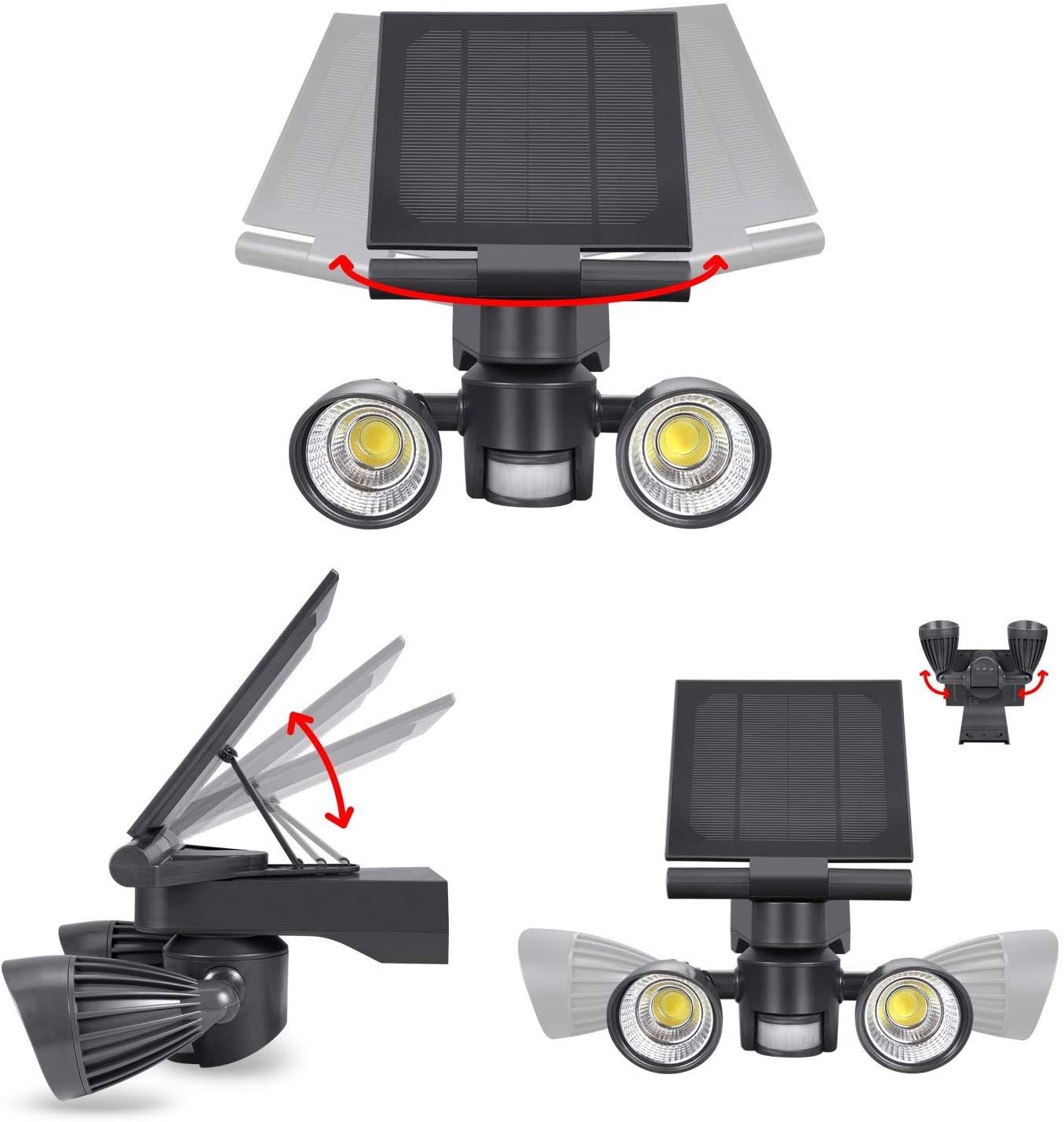 Wasserstein Blink Floodlight and Solar Panel Charger - Motion-Activated for Blink Outdoor, Blink XT and Blink XT2 Camera (White)