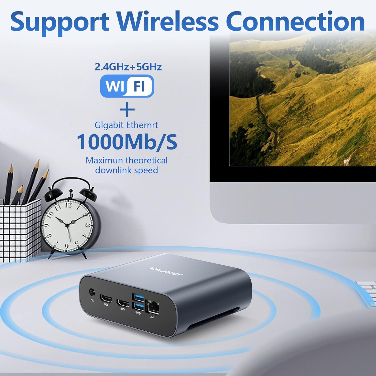 Mini PC Windows 11 Pro, New 4 Core 8th Gen i5-8279U (Up to 4.1GHz), 8G RAM 256G SSD, Smart Cache, Mini Computers 4K 60Hz Dual HDMI, Gigabit Ethernet