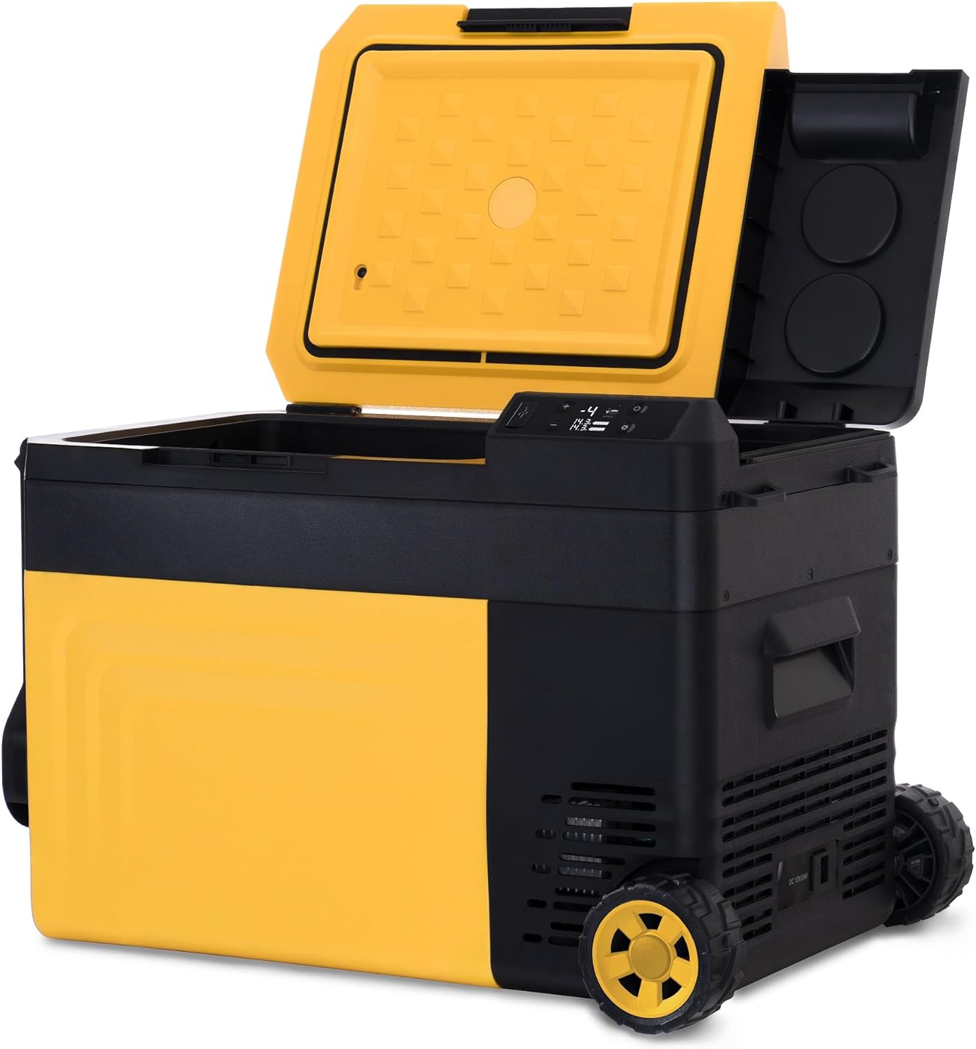 Newair 25 Qt. Portable Electric Cooler, 12v Car Mini Fridge, Hard Lunch Box for Jobsite, Workshop