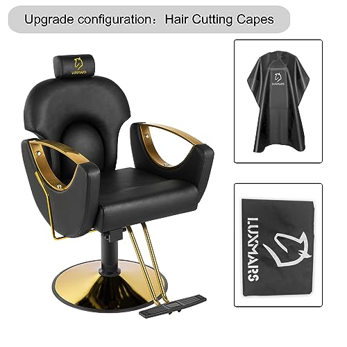 Reclining Barber Chair Salon Chair Height Adjustable Hydraulic Chair Barber Chairs Salon Hydraulic Recliner Chair Hydraulic Pump Profession Shampoo