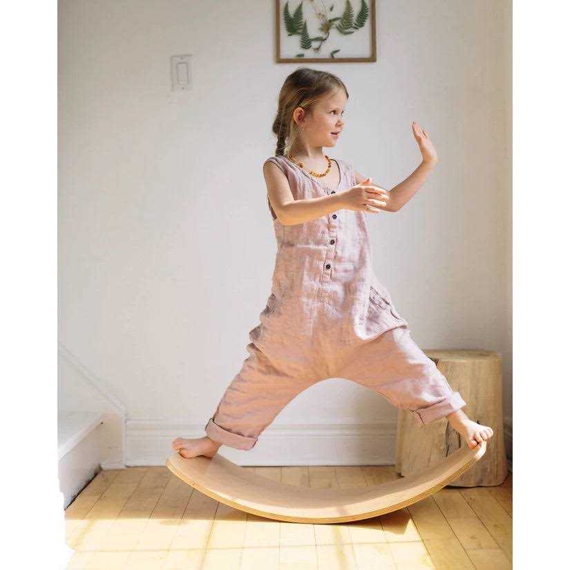 Kinderfeets Kinderboard Lite Natural Beechwood Rocking Curved Balance Board - Sports Supplies Online Store
