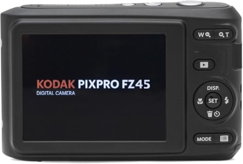 Kodak PIXPRO FZ45 Friendly Zoom 16MP Full HD Digital Camera, Bundle with 32GB Memory Card and Camera Bag, Flexible Tripod, and Card Reader (White)