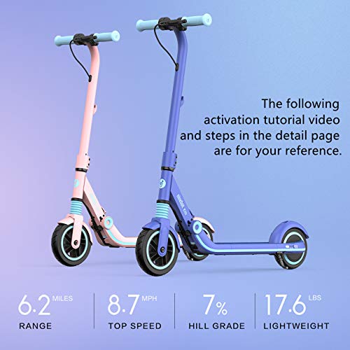Segway Ninebot eKickScooter - Electric Scooter for Kids 6-14, w/t Adjustable Handlebar Height (Only C2 Pro) for Riders up to 132 lbs