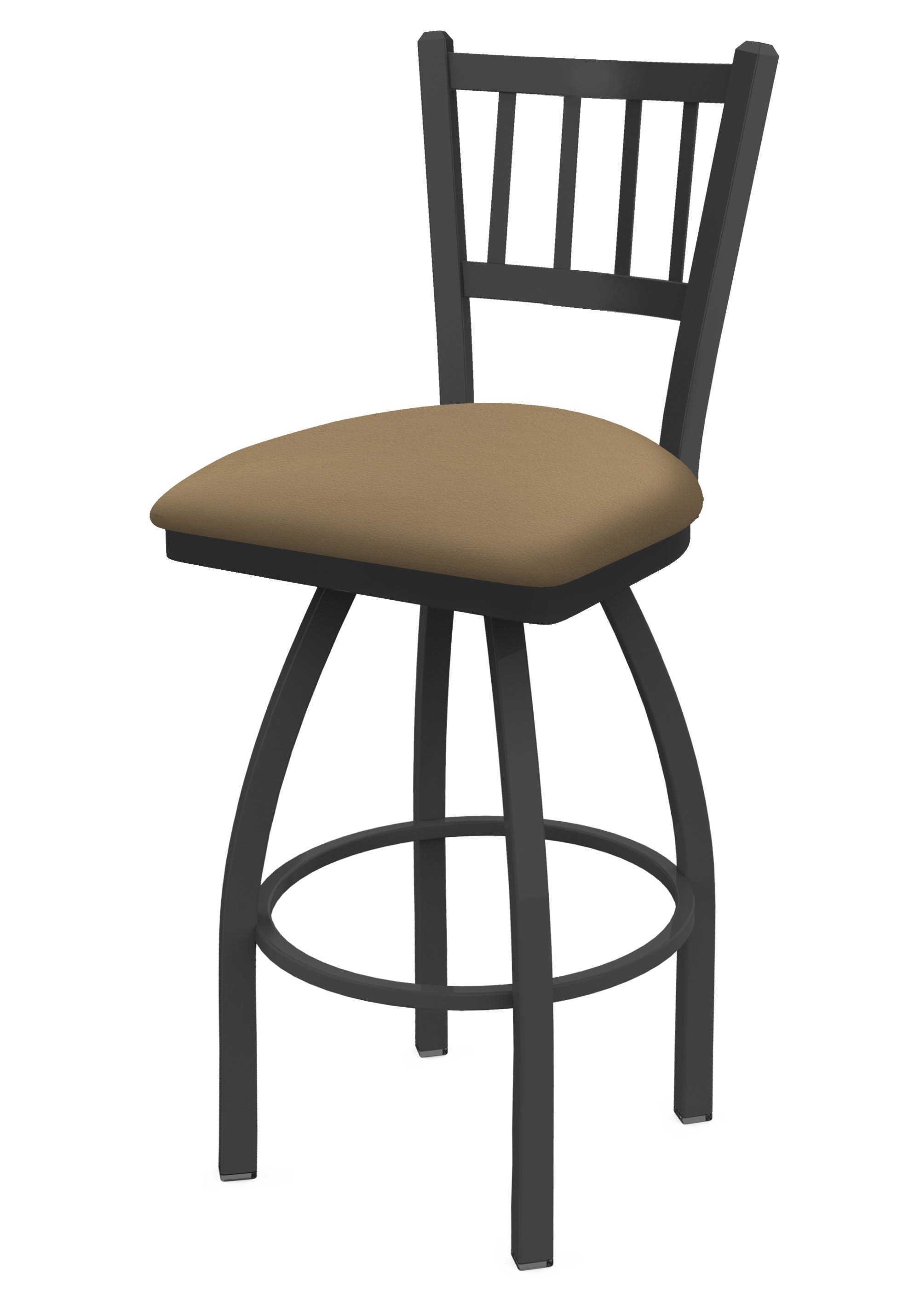Holland Bar Stool 810 Contessa 25x22 Swivel Counter Stool with Pewter Finish and Canter Sand Seat