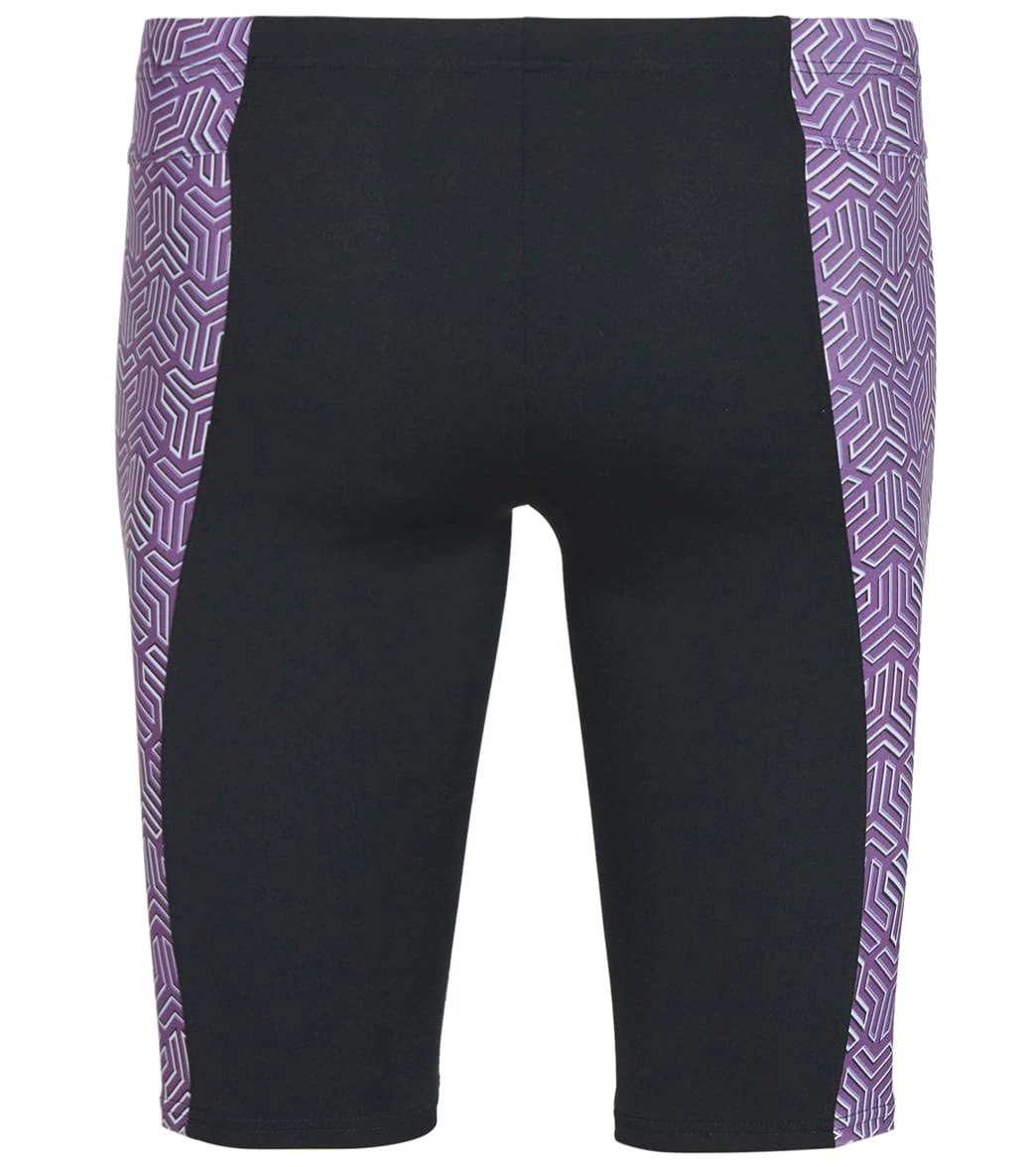 Arena Man Kikko Swim Jammer Black-Multi Purple 30