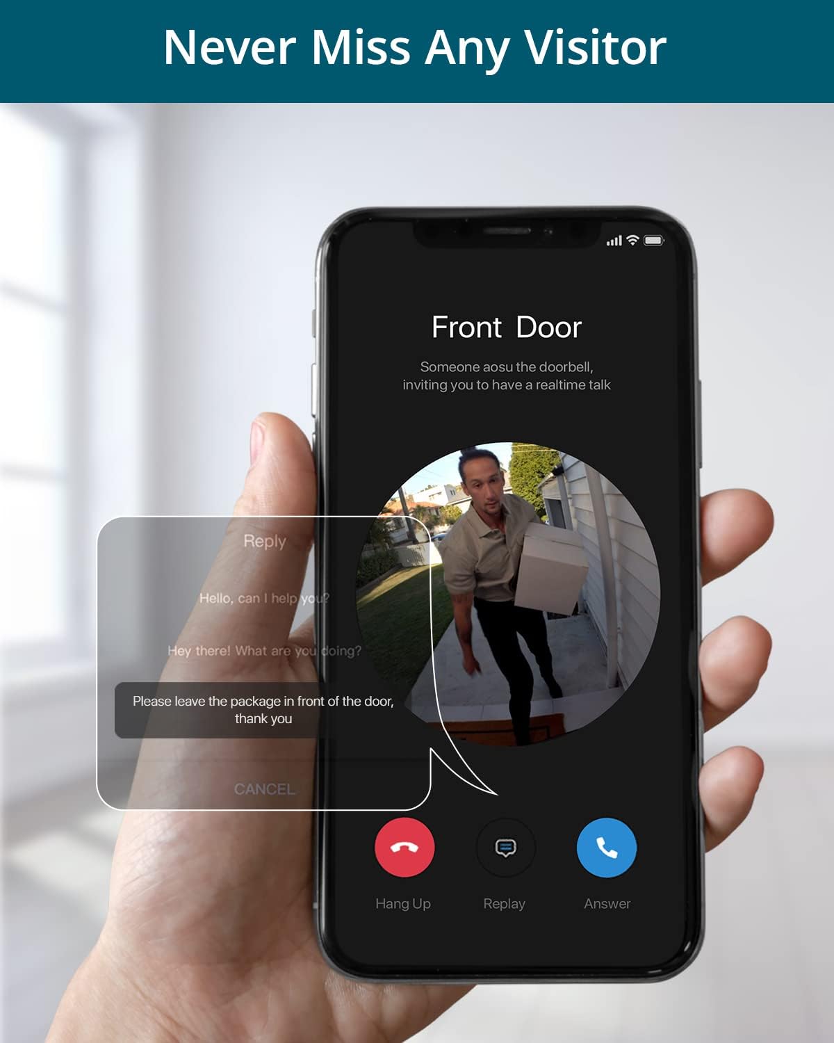 Wireless Doorbell Camera, aosu Battery-Powered Video Doorbell, 2K Resolution, No Monthly Fees, 2.4GHz WiFi, Human Detection, 120-Day Battery Life