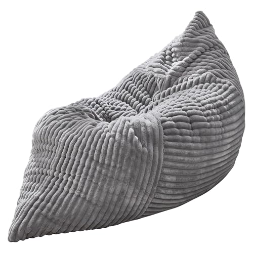 Hobestluk 3 in 1 Bean Bag Chair Giant Bean Bag Chairs Convertible Bean Bag Floor Cushion with Machine Washable Cover
