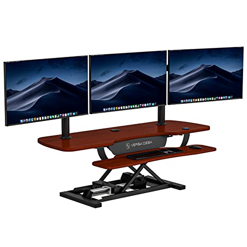 VERSADESK PowerPro™ 36 Inch Electric Standing Desk Converter, Height Adjustable Sit to Stand Up Desk Riser