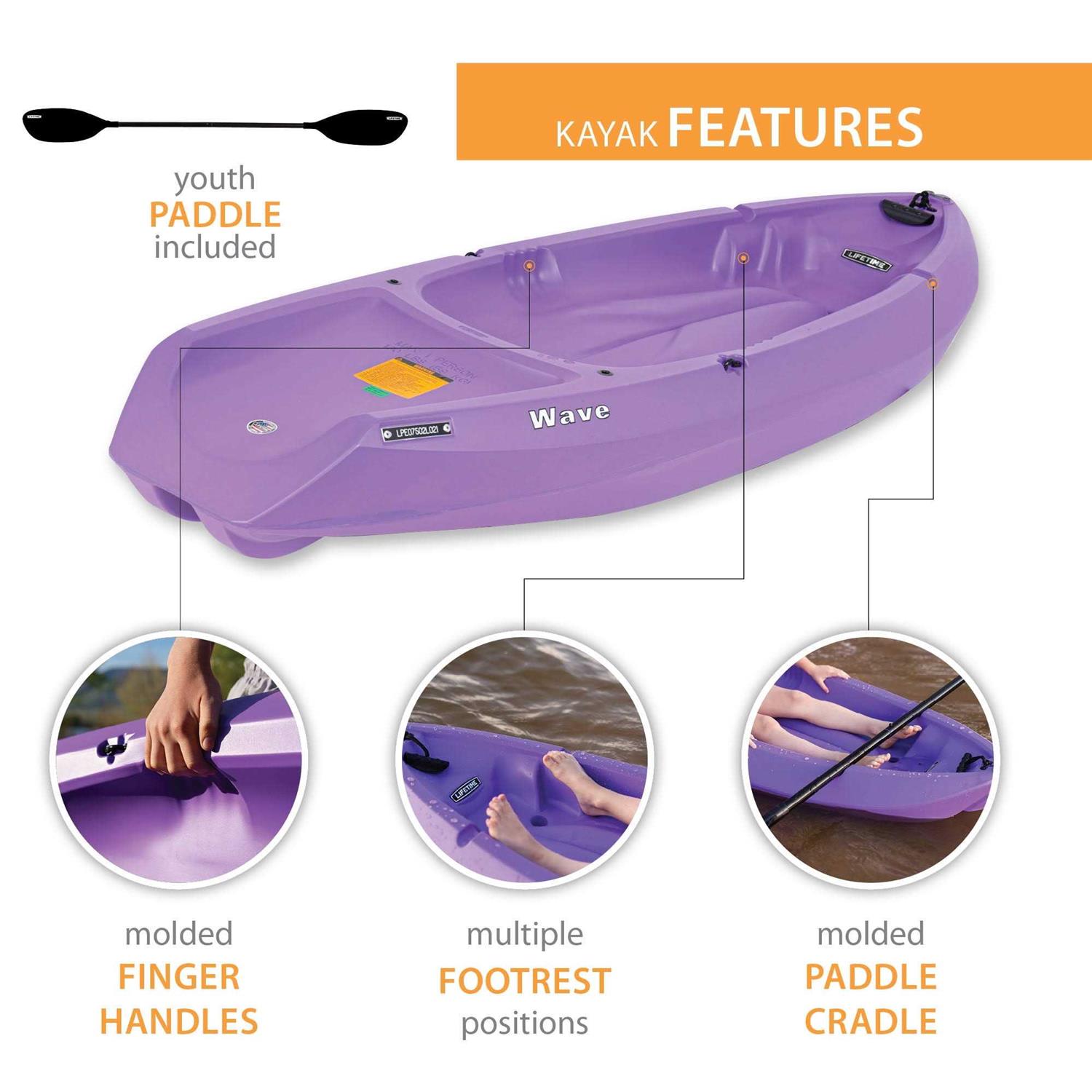 Lifetime Wave Youth Kayak - Sports Supplies Online Store