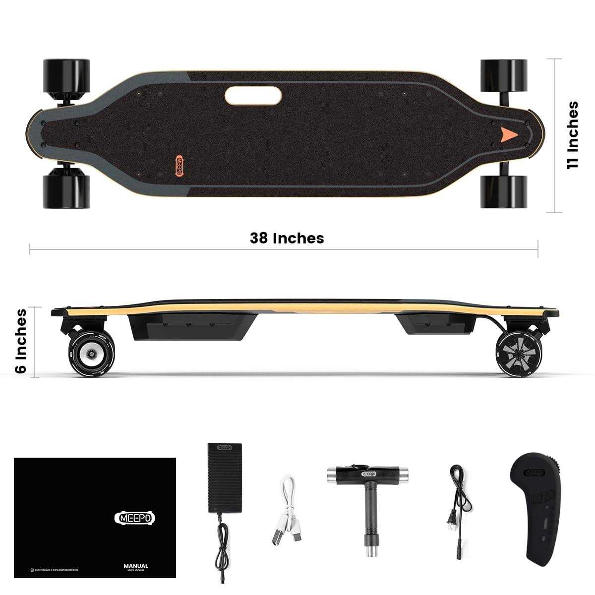 Meepo V5 Electric Skateboard with Remote Top Speed of 29 Mph - Sports Supplies Online Store