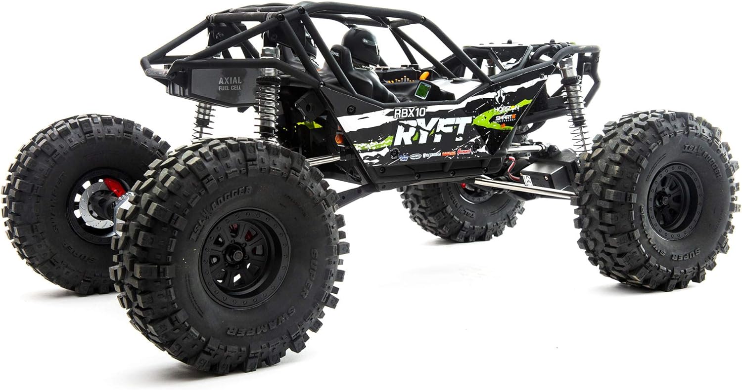 Axial RC Truck 1/10 RBX10 Ryft 4WD Brushless Rock Bouncer RTR (Battery and Charger Not Included), Black, AXI03005T2