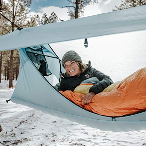 Haven Tents Lay Flat Hammock Tent - Waterproof Tent & Camping Hammock with Mosquito Net - Includes Insulated Pad and Rainfly - Haven Tent, Haven XL