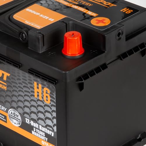 BCI Group 24F Car Battery, 12V 70Ah Automotive Battery Premium Maintenance Free AGM Batteries, 710CCA, 120RC, 36 Months Warranty