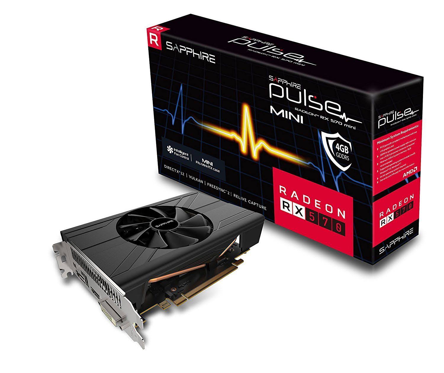 Sapphire Radeon Pulse RX 570 ITX 4GB GDDR5 Graphics Card 11266-06-20G