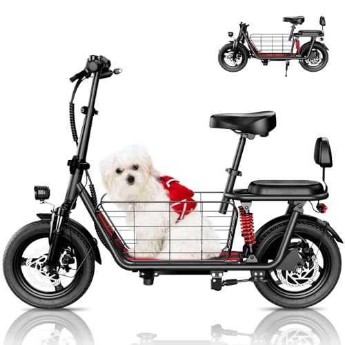 WINDHORSE C3 Adults Electric Scooter with Seat - 14” Tire, 500W Brushless Motor, 3 Speed Modes, Cruise Control, Dual Suspension, 25 Mile Range, 22MPH