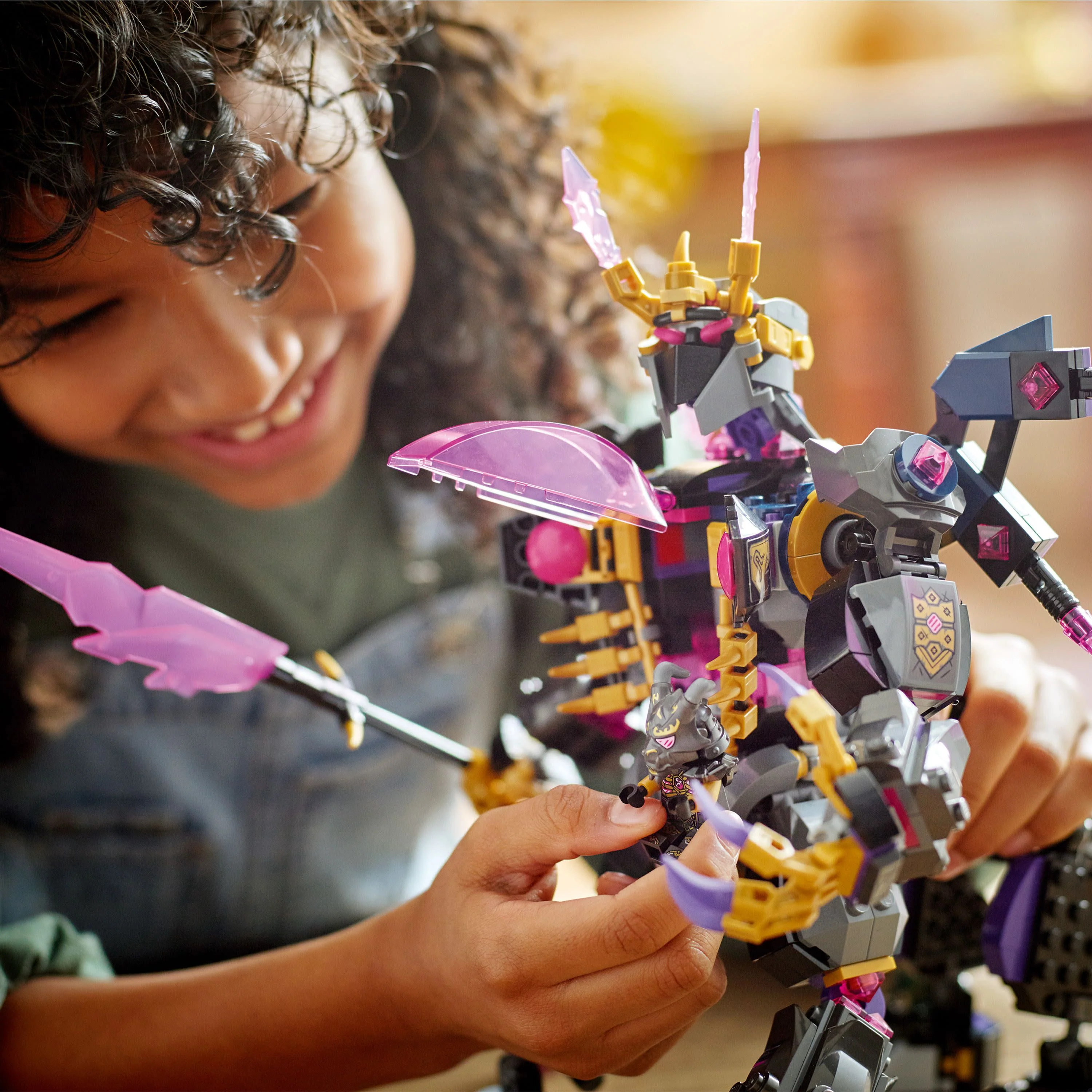 LEGO NINJAGO The Crystal King Building Toy Set, Battle Toy for Kids with Posable Centaur Action Figure and Lloyd Minifigure, 71772