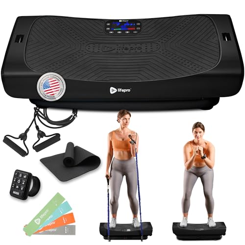 Lifepro Vibration Plate Machines – Full Body Workout, Recovery & Lymphatic Drainage with 4D Motion, Silent Operation, Joint Support
