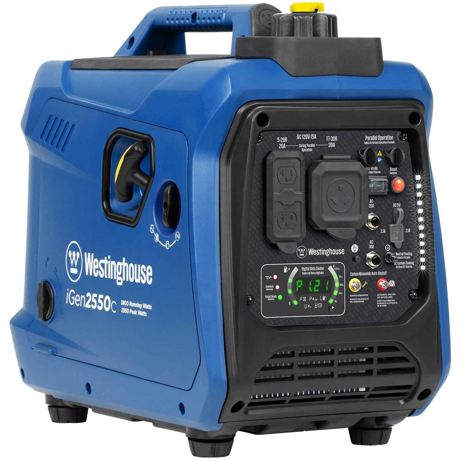 Westinghouse 2550 Peak Watt Super Quiet Lightweight Portable Inverter Generator