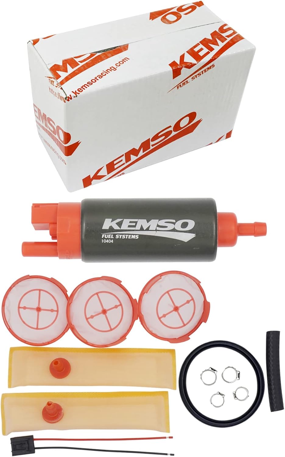 KEMSO-10404 NEW 255LPH High Performance Fuel Pump "Replace Walbro GSC404" Pack of 2