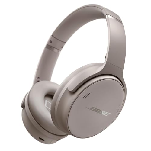 Bose QuietComfort Bluetooth Headphones, Wireless Headphones with Active Over Ear Noise Cancelling and Mic, Deep Bass, Up to 24 Hours of Playtime