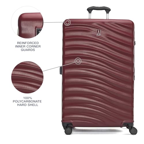 Travelpro Maxlite Air V2 Hardside Expandable Carry on Luggage, 8 Spinner Wheels, Lightweight Hard Shell Suitcase, TSA lock, Black, Carry On 21-Inch